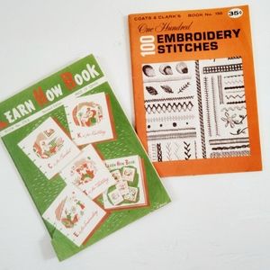 Vintage Embroidery, Knitting, Tatting books (2)